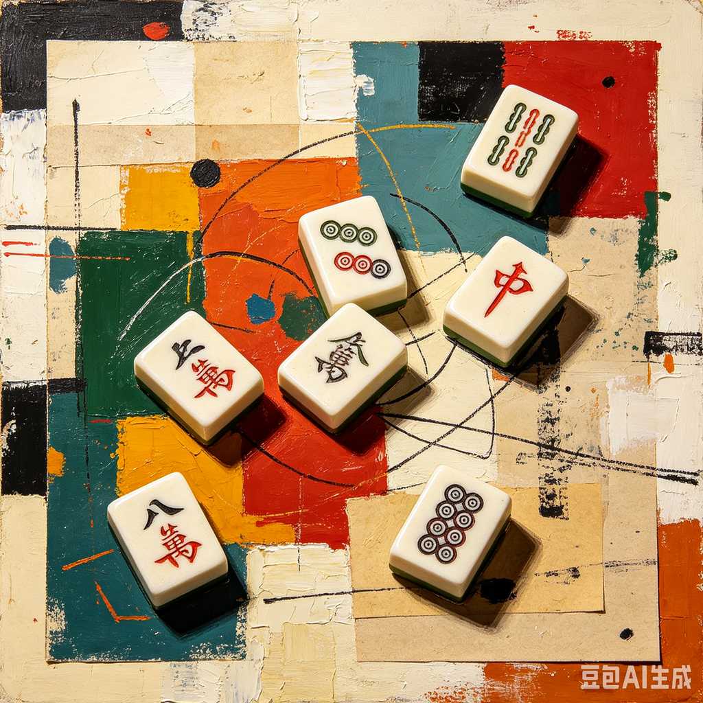 handheld mahjong tiles set